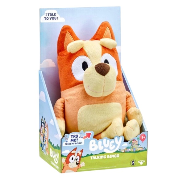 Bluey Talking Bingo Stuffed Plush Dog - Picture 5 of 11